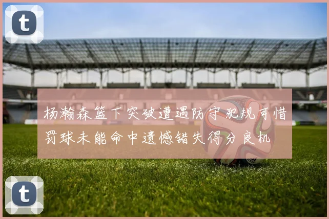 杨瀚森篮下突破遭遇防守犯规可惜罚球未能命中遗憾错失得分良机